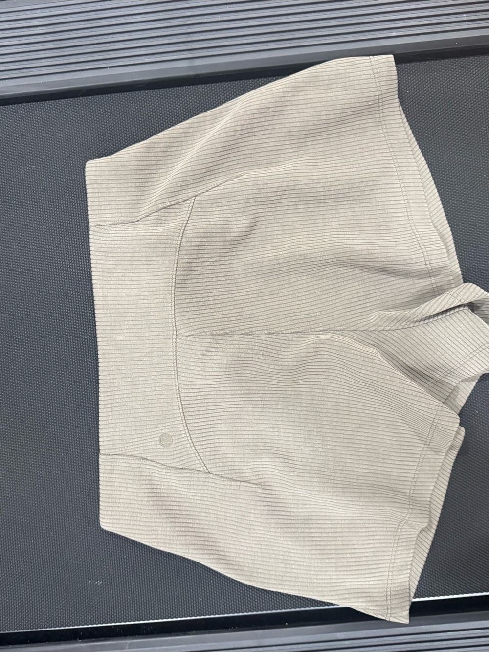 lululemon athletica Ribbed High-Waist Lounge Shorts - Taupe - Picture 4 of 8